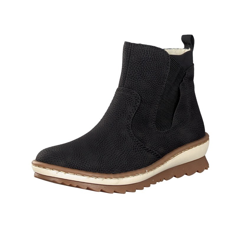 Botas Chelsea Rieker Z8694-00 Para Mulher - Pretas